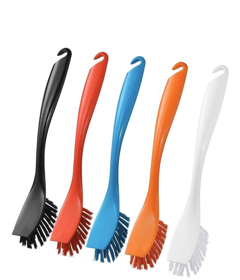 New Design Neat Bristle Kitchen Cleaning Brush Scrubber Dish Brush Plastic With Long Handle