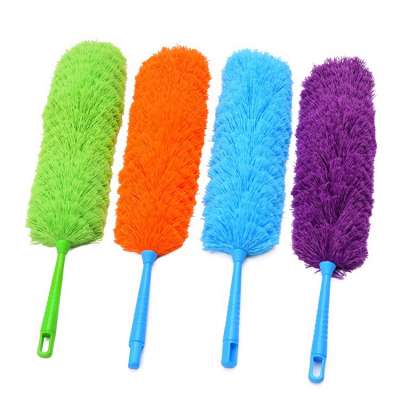 High quality bendable type colored Microfiber feather duster car duster