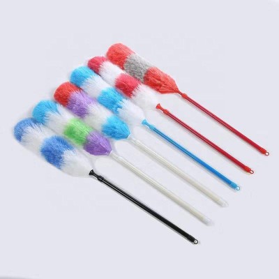 Factory outlet household cleaning duster colorful telescopic ceiling cleaning feather duster