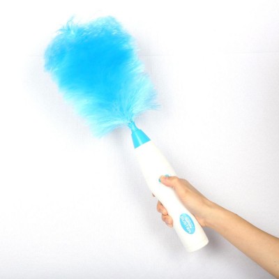 Adjustable feather magic electric 360 spin rechargeable duster for household cleaning